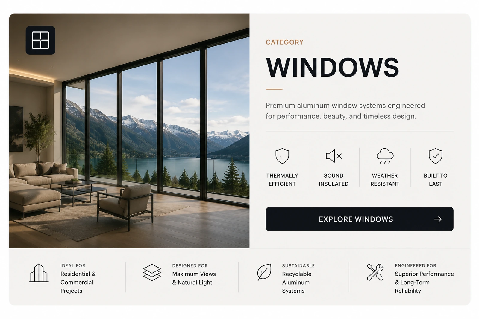 Windows architectural product category